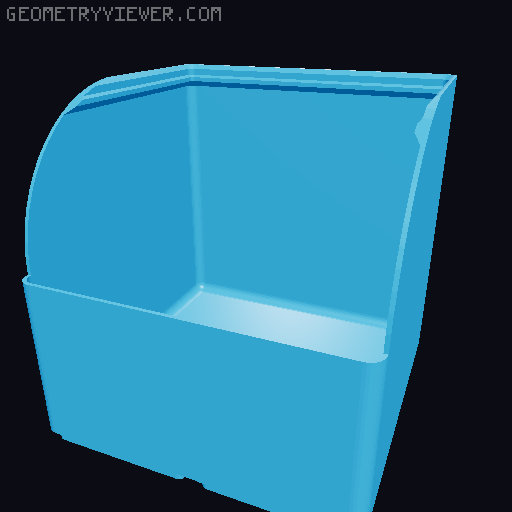 Gridfinity rouded bins collection all sizes 3D model thumbnail