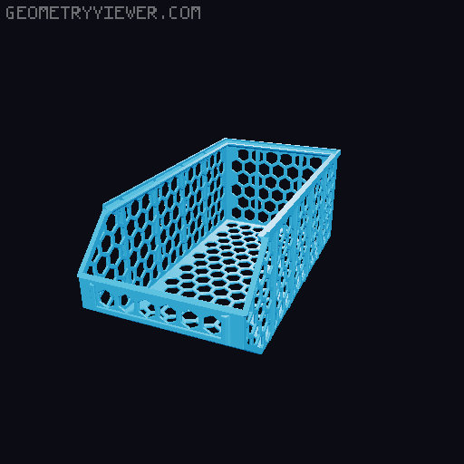 Stackable Baskets 3D model thumbnail
