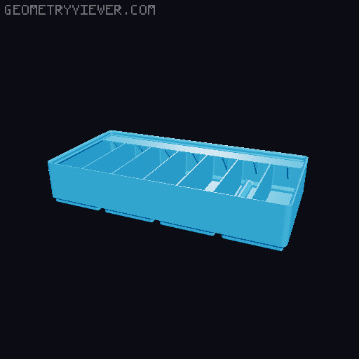 Gridfinity Ultra Light Bins - Divider Label Edition 3D model thumbnail