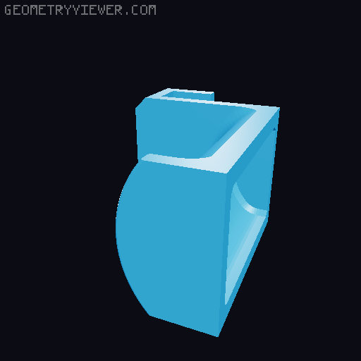 Headphone Holder - Ikea Mosslanda shelf 3D model thumbnail