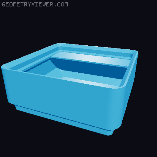 Gridfinity Bin Generator 3D model thumbnail