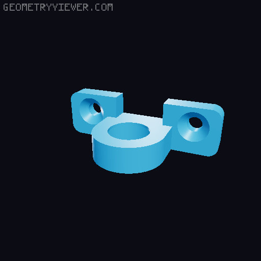 Back body clip magnet Robak 2 3D model thumbnail