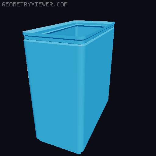 Gridfinity Box (Quick print, lite version, less filament!) 3D model thumbnail