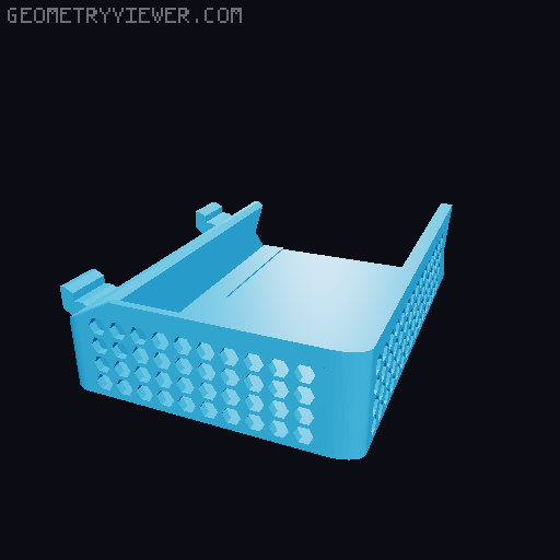 Prusa Mini Extra Large Storage Basket/Box 3D model thumbnail