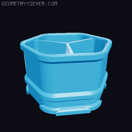 Expandable Desk Organizer 3D model thumbnail