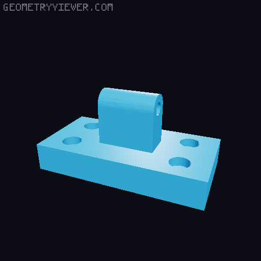 THE 100 CYD with Hinge 3D model thumbnail