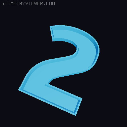 Glowing LED all alphabet letters and all numbers 6 cm high 3D model thumbnail