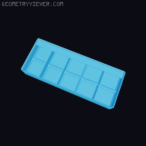 Gridfinity Ultra Light Bins - Divider Label Edition 3D model thumbnail