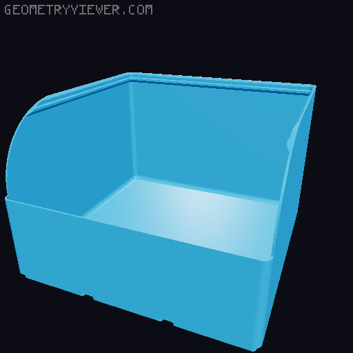 Gridfinity rouded bins collection all sizes 3D model thumbnail