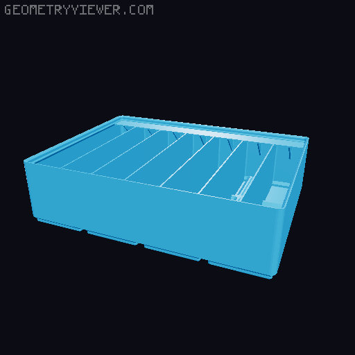 Gridfinity Ultra Light Bins - Divider Label Edition 3D model thumbnail