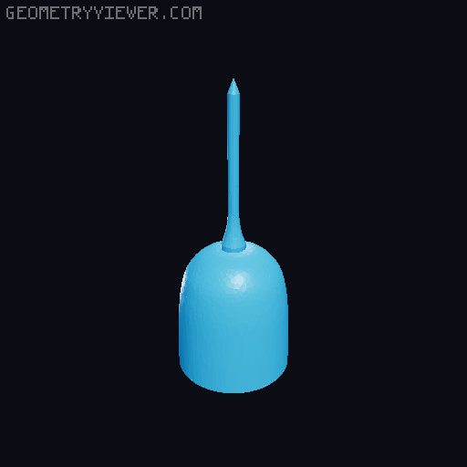 Moon Rocket v2 24mm motor 3D model thumbnail