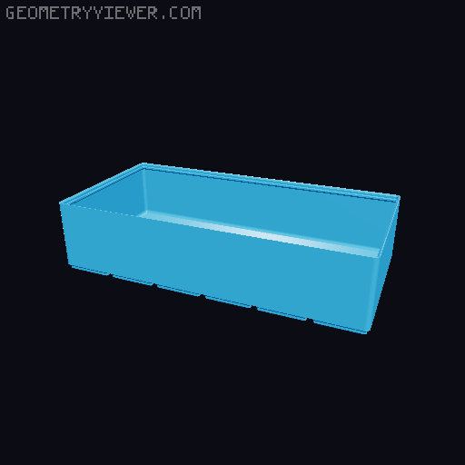 Gridfinity cups height 8 (60mm) collection 3D model thumbnail