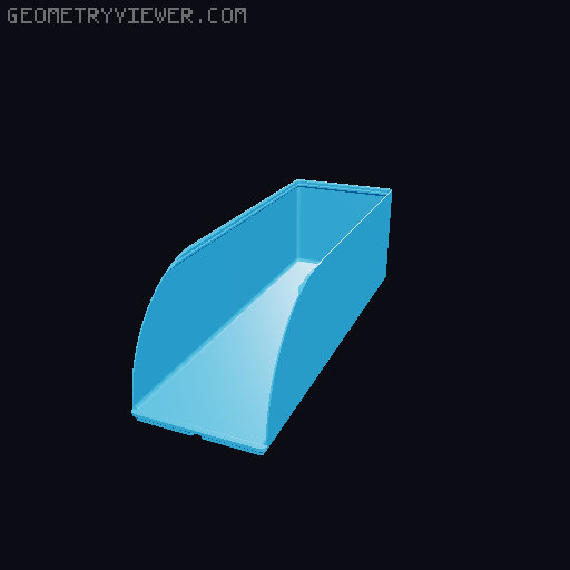 Gridfinity rouded bins collection all sizes 3D model thumbnail