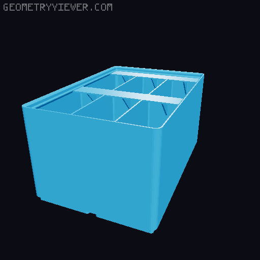 Gridfinity Ultra Light Bins - Divider Label Edition 3D model thumbnail