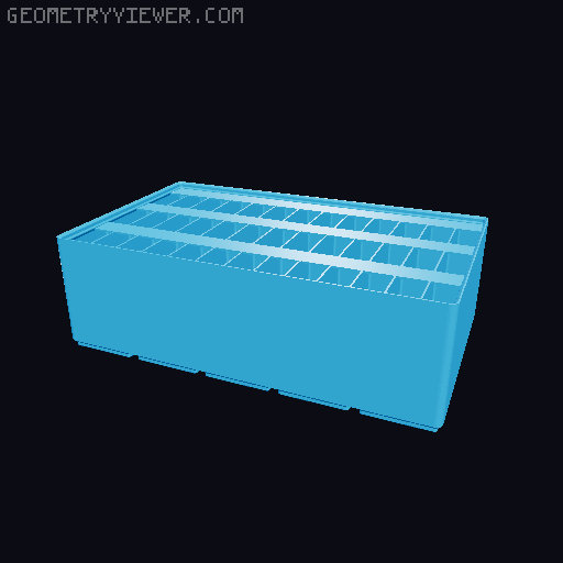 Gridfinity Ultra Light Bins - Divider Label Edition 3D model thumbnail