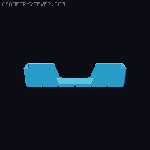 Gridfinity wall cutout collection 3D model thumbnail