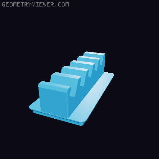 Gridfinity Wrench Holder System 3D model thumbnail