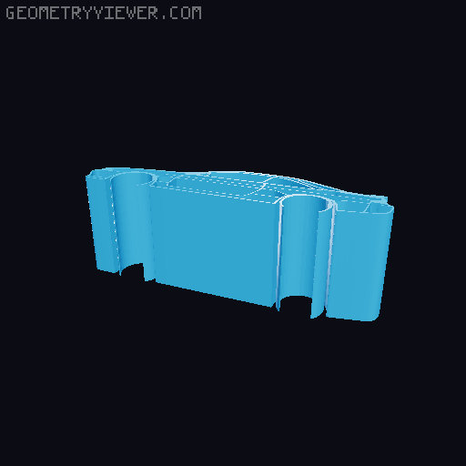 Car silhouettes! different models 3D model thumbnail