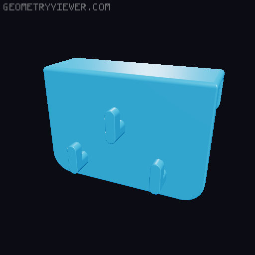 Retro Handheld SKADIS display mounts 3D model thumbnail