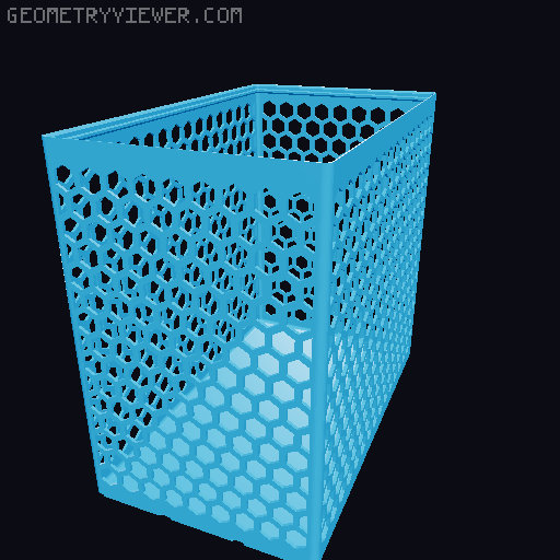 Gridfinity Hex Bins all sizes 3D model thumbnail