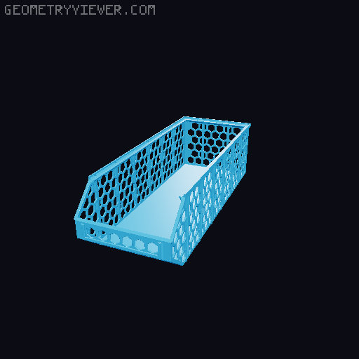 Stackable Baskets 3D model thumbnail