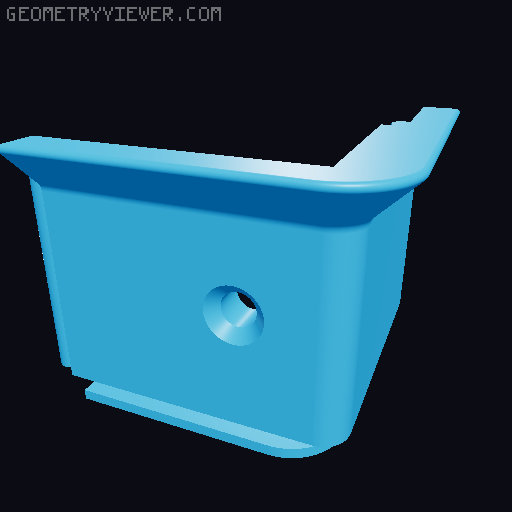 K1 Max Riser Corner piece - with PTFE channel 3D model thumbnail
