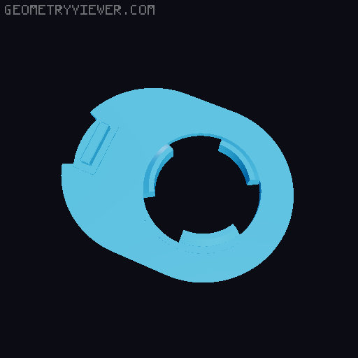 Slim Single Clicky Counter 3D model thumbnail