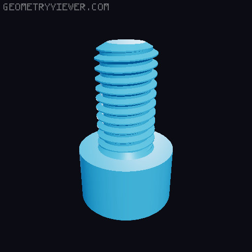 Hundreds of Metric Allen Screws with Cylindrical Head M2 up to M64 3D model thumbnail
