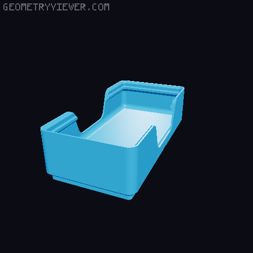 Gridfinity wall cutout collection 3D model thumbnail