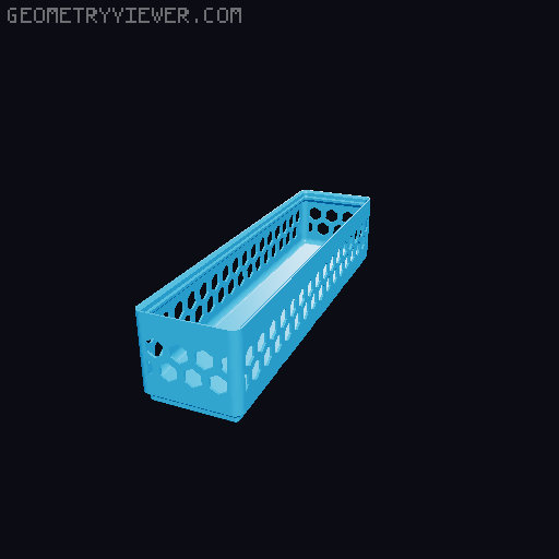 Gridfinity Hex Bins all sizes 3D model thumbnail