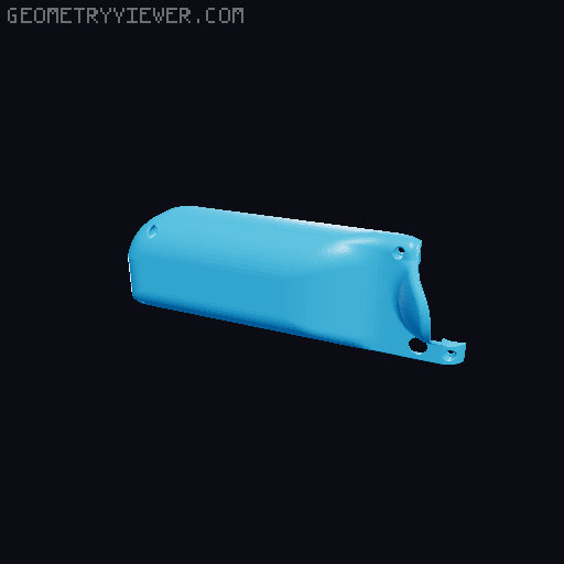 Rear Joy-Con Shell Ergo Grips 3D model thumbnail