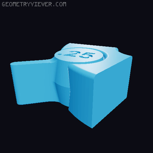 Flow cube and Tolerance ring 3D model thumbnail