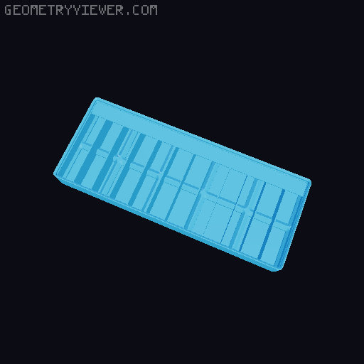 Gridfinity Ultra Light Bins - Divider Label Edition 3D model thumbnail