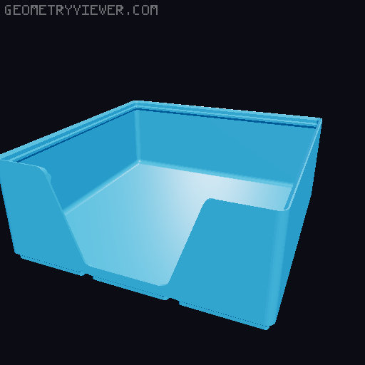 Gridfinity wall cutout collection 3D model thumbnail