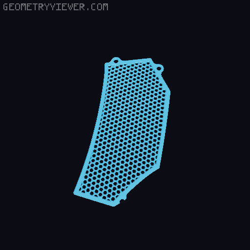Printable mesh screens and antenna with shorter pin / Satisfactory helmet 3D model thumbnail
