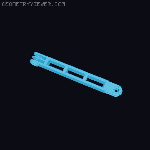 Anti-droop detented arms for Modular Mounting System 3D model thumbnail