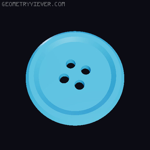 Sewing Buttons 3D model thumbnail