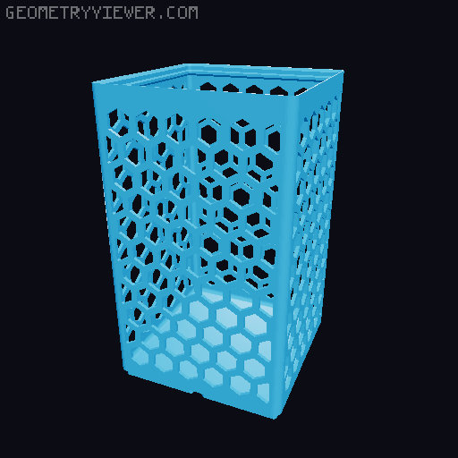 Gridfinity Hex Bins all sizes 3D model thumbnail