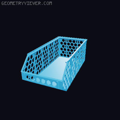 Stackable Baskets 3D model thumbnail