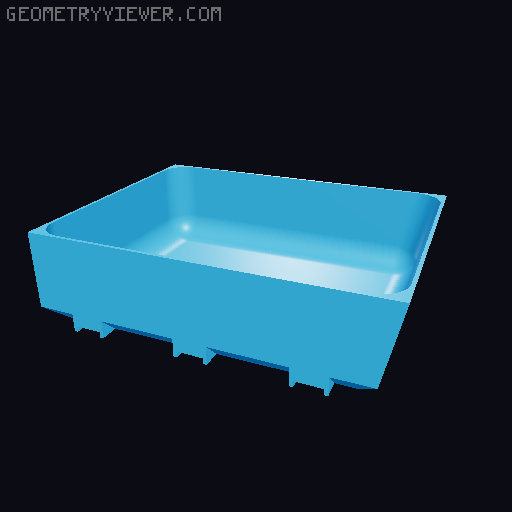 Modular Drawer Organizer Remix 3D model thumbnail