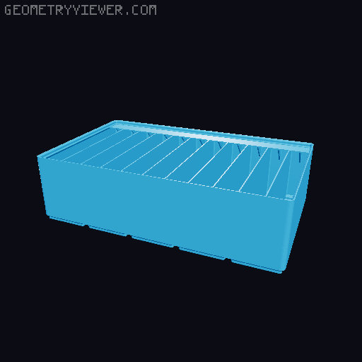 Gridfinity Ultra Light Bins - Divider Label Edition 3D model thumbnail