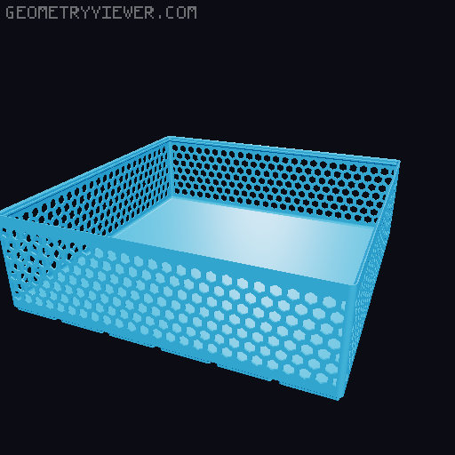 Gridfinity Hex Bins all sizes 3D model thumbnail