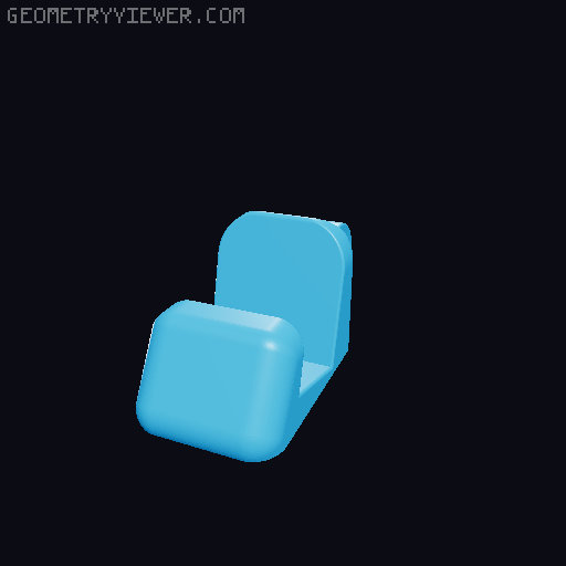 Keychain Phone Stand 3D model thumbnail