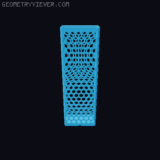 Gridfinity Hex Bins all sizes 3D model thumbnail
