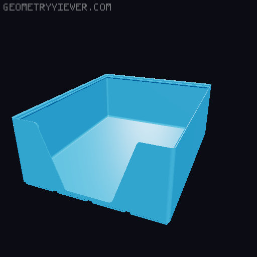 Gridfinity wall cutout collection 3D model thumbnail