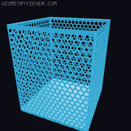 Gridfinity Hex Bins all sizes 3D model thumbnail
