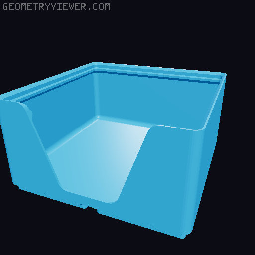 Gridfinity wall cutout collection 3D model thumbnail