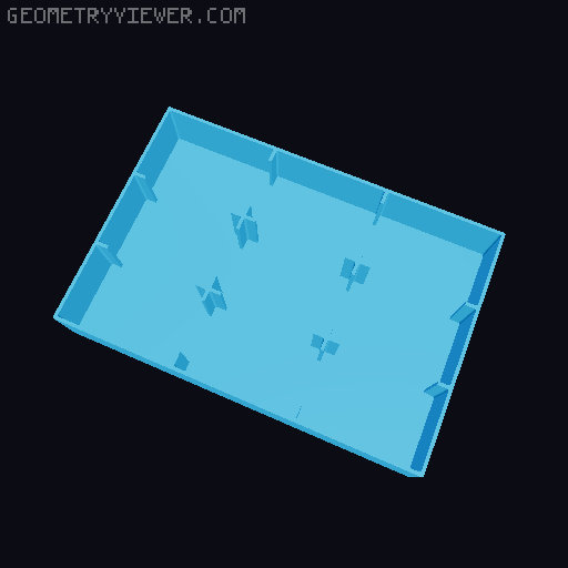 Really usefull inlays for miniatures like Warmaster 3D model thumbnail
