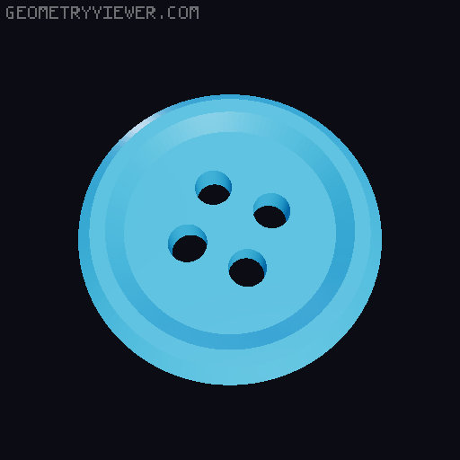 Sewing Buttons 3D model thumbnail