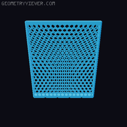 Gridfinity Hex Bins all sizes 3D model thumbnail